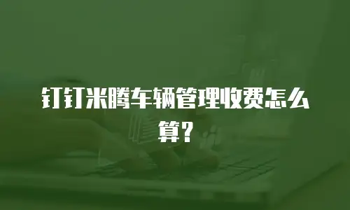 钉钉米腾车辆管理收费怎么算？
