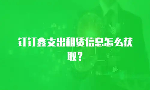 钉钉鑫支出租赁信息怎么获取？