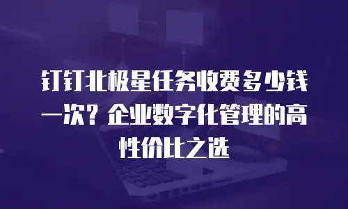 钉钉北极星任务收费多少钱一次？企业数字化管理的高性价比之选