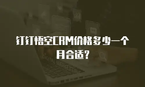 钉钉悟空CRM价格多少一个月合适？