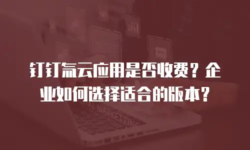 钉钉氚云应用是否收费？企业如何选择适合的版本？