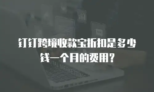 钉钉跨境收款宝折扣是多少钱一个月的费用？
