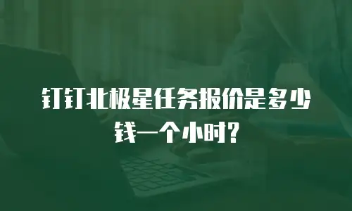 钉钉北极星任务报价是多少钱一个小时？