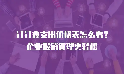 钉钉鑫支出价格表怎么看？企业报销管理更轻松