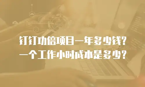 钉钉功倍项目一年多少钱？一个工作小时成本是多少？