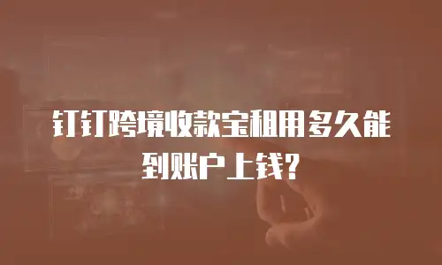 钉钉跨境收款宝租用多久能到账户上钱？