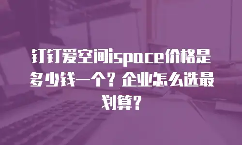 钉钉爱空间ispace价格是多少钱一个？企业怎么选最划算？