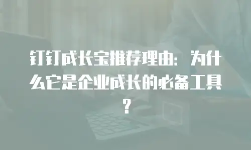钉钉成长宝推荐理由：为什么它是企业成长的必备工具？