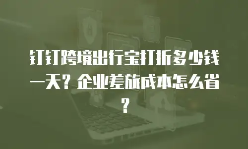 钉钉跨境出行宝打折多少钱一天？企业差旅成本怎么省？