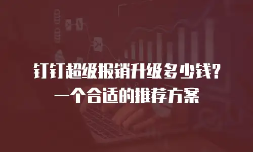 钉钉超级报销升级多少钱？一个合适的推荐方案