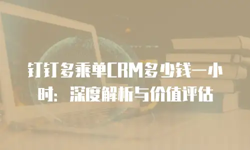 钉钉多乘单CRM多少钱一小时：深度解析与价值评估