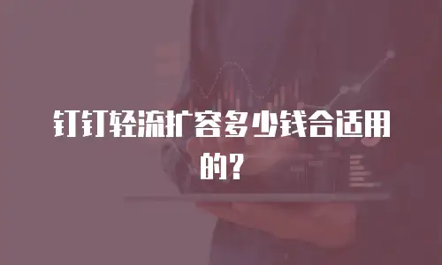 钉钉轻流扩容多少钱合适用的？