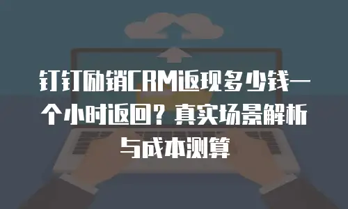 钉钉励销CRM返现多少钱一个小时返回？真实场景解析与成本测算