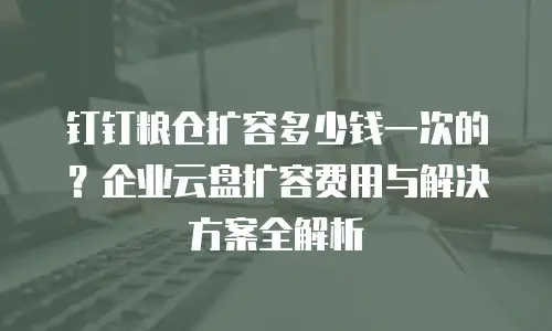 钉钉粮仓扩容多少钱一次的？企业云盘扩容费用与解决方案全解析