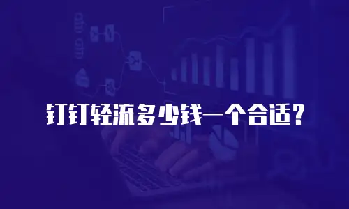 钉钉轻流多少钱一个合适？