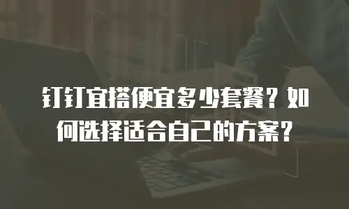 钉钉宜搭便宜多少套餐？如何选择适合自己的方案？