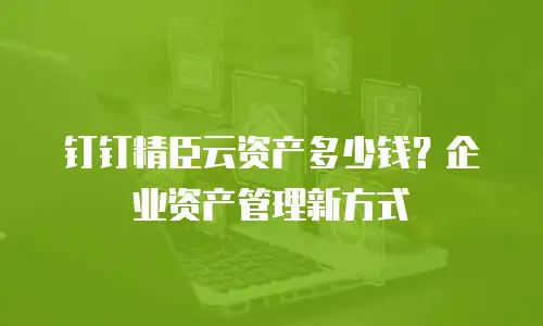 钉钉精臣云资产多少钱？企业资产管理新方式
