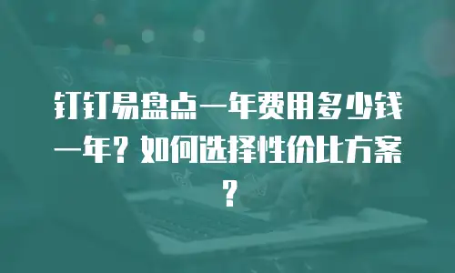 钉钉易盘点一年费用多少钱一年？如何选择性价比方案？