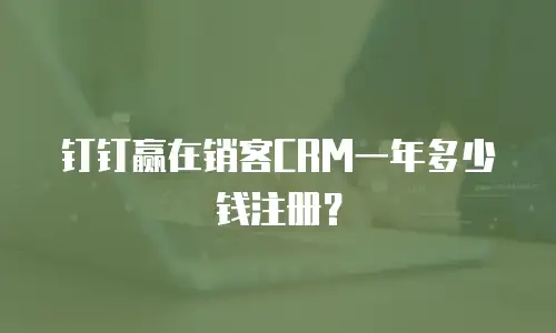 钉钉赢在销客CRM一年多少钱注册？