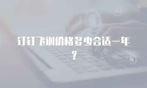 钉钉飞训价格多少合适一年？
