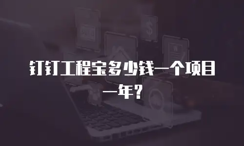 钉钉工程宝多少钱一个项目一年？