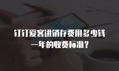 钉钉爱客进销存费用多少钱一年的收费标准？