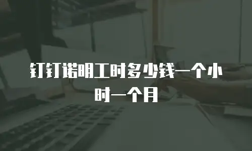 钉钉诺明工时多少钱一个小时一个月