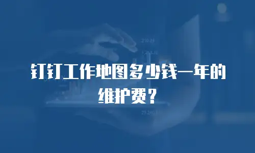 钉钉工作地图多少钱一年的维护费？