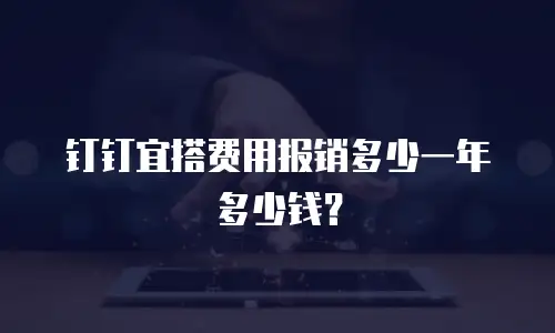 钉钉宜搭费用报销多少一年多少钱？