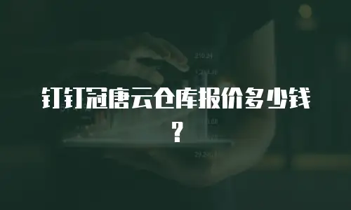 钉钉冠唐云仓库报价多少钱？