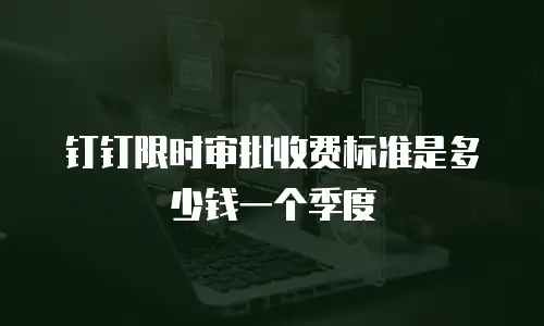 钉钉限时审批收费标准是多少钱一个季度