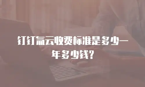 钉钉氚云收费标准是多少一年多少钱？