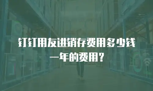 钉钉用友进销存费用多少钱一年的费用？