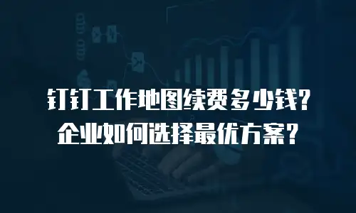 钉钉工作地图续费多少钱？企业如何选择最优方案？