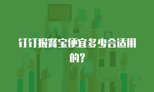 钉钉报餐宝便宜多少合适用的？