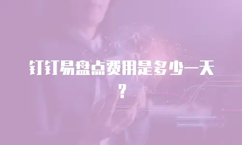钉钉易盘点费用是多少一天？