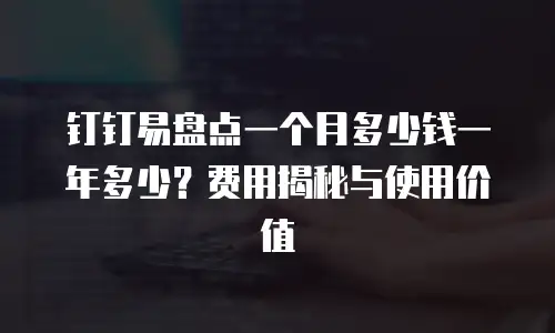 钉钉易盘点一个月多少钱一年多少？费用揭秘与使用价值