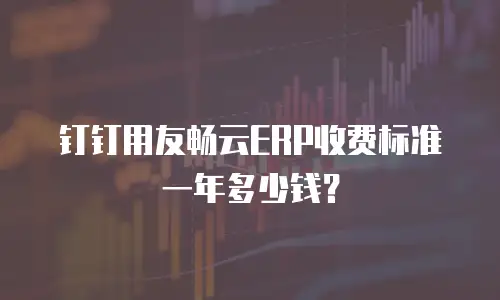钉钉用友畅云ERP收费标准一年多少钱？