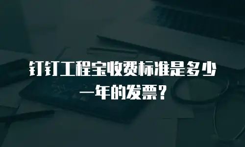 钉钉工程宝收费标准是多少一年的发票？