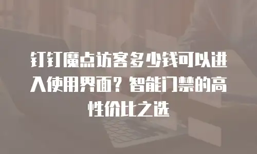 钉钉魔点访客多少钱可以进入使用界面？智能门禁的高性价比之选