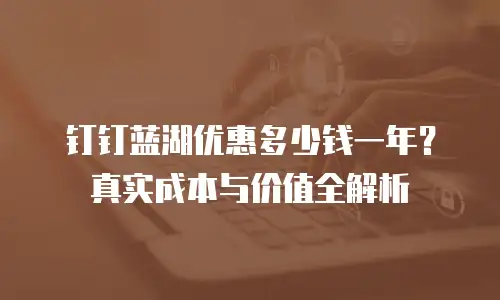 钉钉蓝湖优惠多少钱一年？真实成本与价值全解析