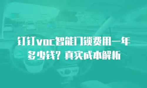 钉钉voc智能门锁费用一年多少钱？真实成本解析