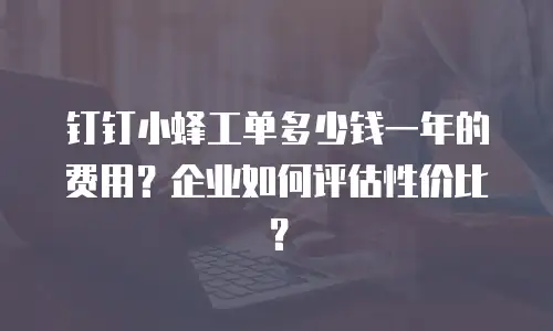 钉钉小蜂工单多少钱一年的费用？企业如何评估性价比？
