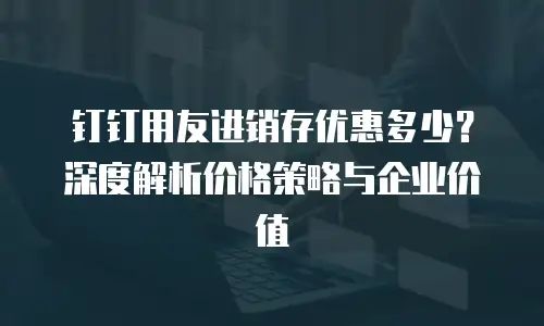 钉钉用友进销存优惠多少？深度解析价格策略与企业价值