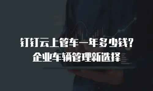 钉钉云上管车一年多少钱？企业车辆管理新选择