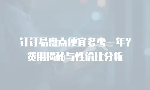 钉钉易盘点便宜多少一年？费用揭秘与性价比分析