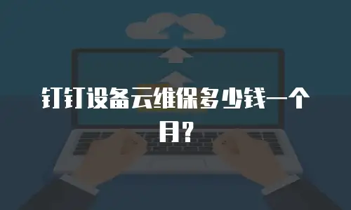 钉钉设备云维保多少钱一个月？