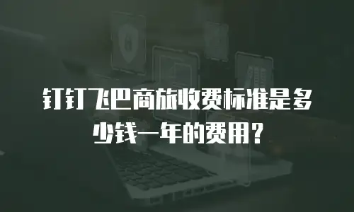 钉钉飞巴商旅收费标准是多少钱一年的费用？