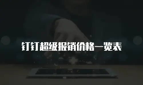 钉钉超级报销价格一览表