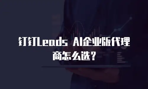 钉钉Leads AI企业版代理商怎么选？